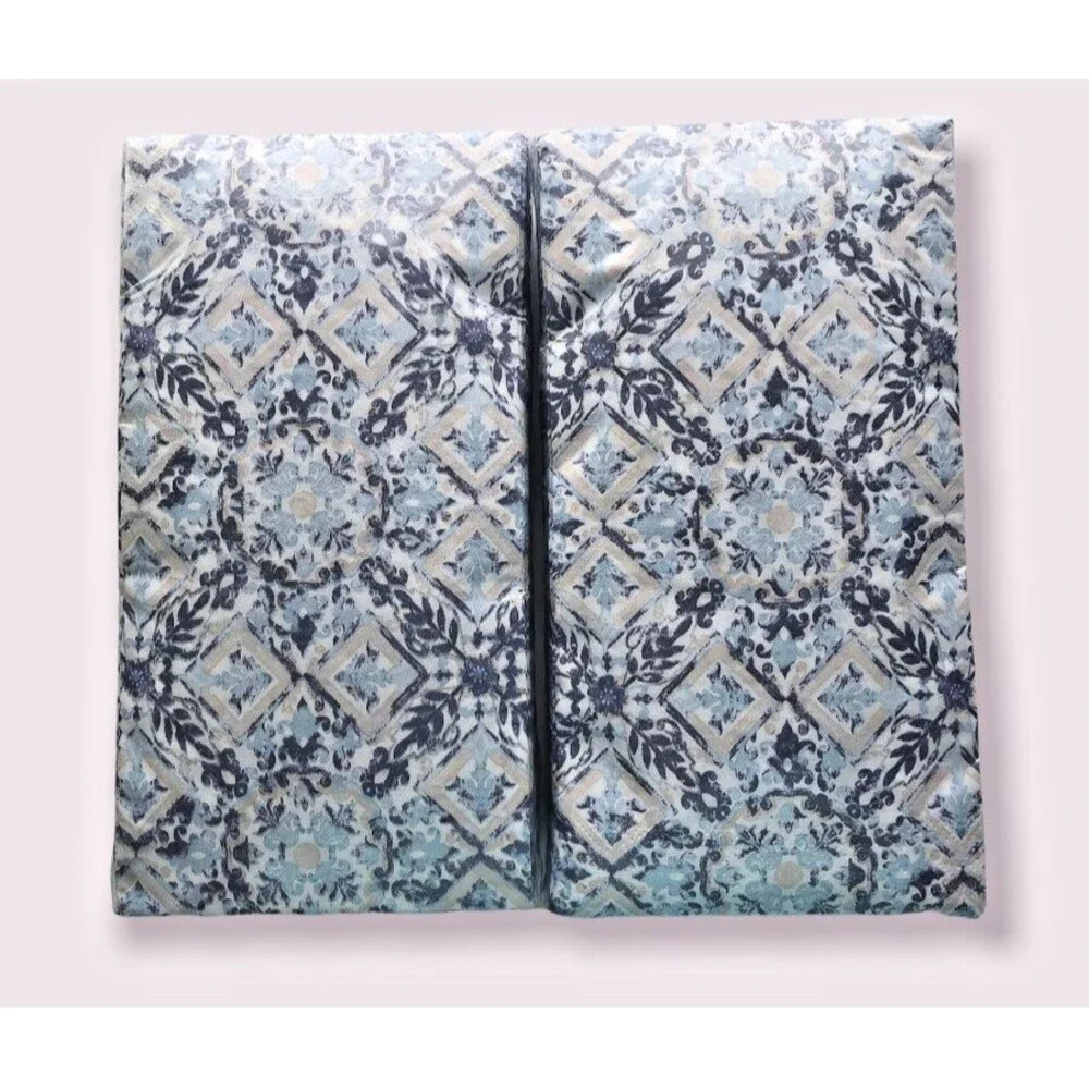 Blue Medallion Diamond Paper Napkins Hand Towels Bathroom 26 pk Set of 2 Summer